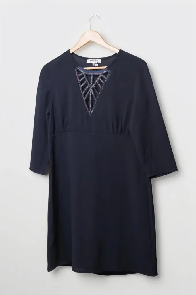 Robe bleu marine sequin coloré - Taille L/40